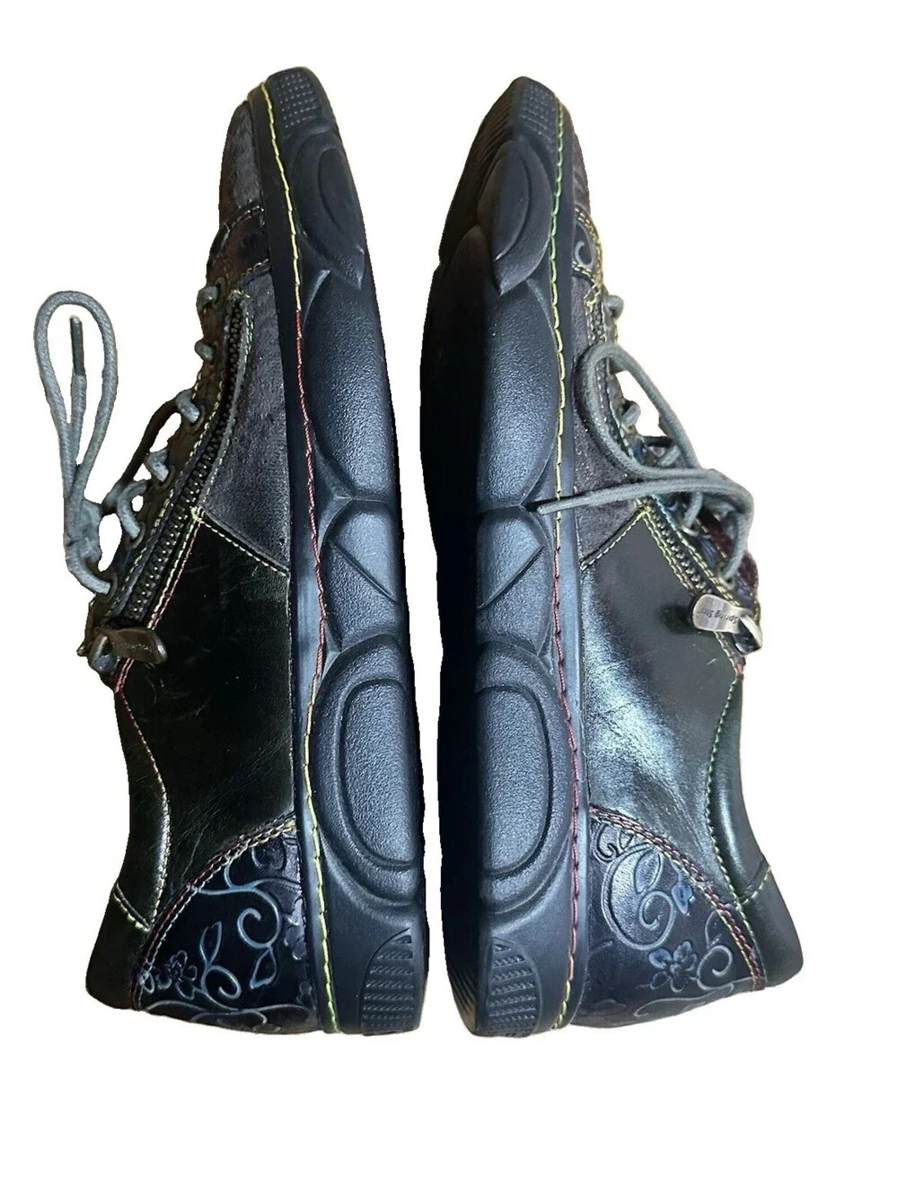 L Artiste Danli Artsy Sparkly Comfort Oxford Sneaker Shoes  Floral 40 US 9/9.5